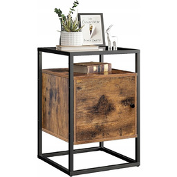 Szafka Nocna stolik nocny Vintage deluxe Orginał Szklany