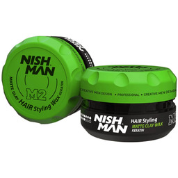 Nishman Hair Styling M2 Matte Clay Wax Pomada