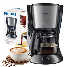 Ekspres Przelewowy Philips HD7435/20 Daily Czarny Srebrny Szklany