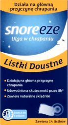 Snoreeze Ulga w chrapaniu, listki doustne, 14 sztuk