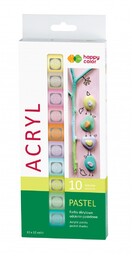 Farby akrylowe PASTEL 10 kolorów x 12 ml