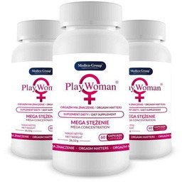 MEGA ZESTAW 2+1 PlayWoman 180 caps. 100% ORYGINAŁ