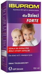 Ibuprom dla Dzieci Forte 200mg/5ml zawiesina 150ml