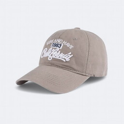 Czapka z daszkiem casualowa unisex szara Recea