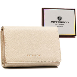 Stylowy portfel damski ze skóry ekologicznej z ochroną