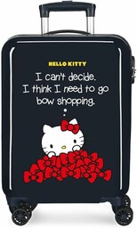 Hello Kitty walizka, czarny, 38x55x20 cm, walizka kabinowa