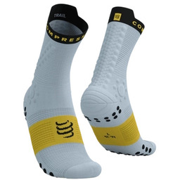 COMPRESSPORT Skarpety ProRacing Socks V4 TRAIL Grey Dawn/Ceylon