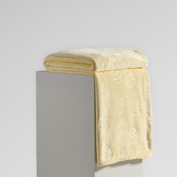 Jednokolorowy koc z wytłoczonym wzorem Joylis 150x200 cm