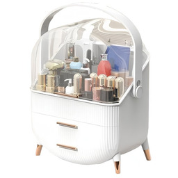 NETTLIFE Luksusowy organizer do makijażu, duży, przenośny, wodoodporny