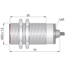 Czujnik indukcyjny 30 mm SI30-C10 NPN NO