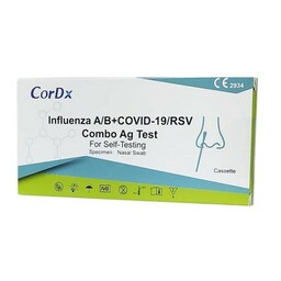 CORDX Test Combo 4w1 COVID-19, Grypa A