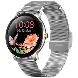 Zestaw damski zegarek SMARTWATCH RUBICON RNBE66 srebrny +