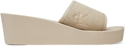 Klapki Calvin Klein Jeans Beach Wedge Slide Canvas