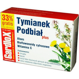 GARDLOX Tymianek i Podbiał plus - 24 pastylki