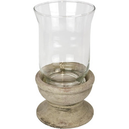 Flair Flower Świecznik ze szkłem i ceramiką o