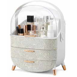 NETTLIFE Luksusowy organizer do makijażu, duży, przenośny, wodoodporny