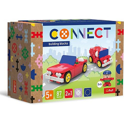 Trefl - Connect: Klocki Zestaw 2w1, Kabriolet/Dostawczak -