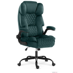 Fotel biurowy obrotowy HC-1033 Tkanina Welur Zielony