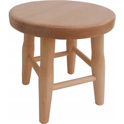 Taboret taborecik Drewniany Bukowy ryczna -masywny