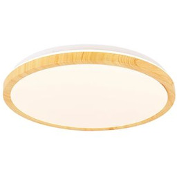 Plafon GANDAVA 24 W LED biało-drewniany