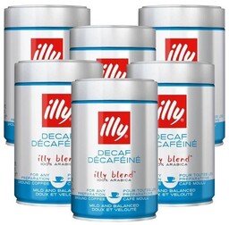 6x illy bezkofeinowa 250g - Kawa mielona