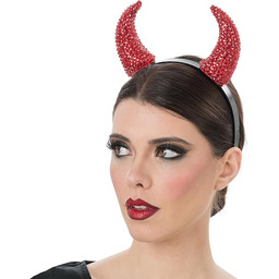 Chaks  diabelski diadem z błyszczącymi rogami