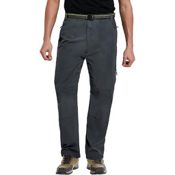 MeetHoo Męskie spodnie turystyczne, wodoodporne spodnie outdoorowe szybkoschnące