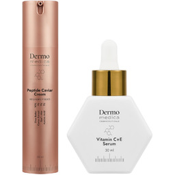 DERMOMEDICA Peptide Caviar Cream 60ml + Vitamin C+E