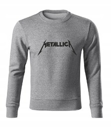 Bluza dziecięca D475 Metallica Music Metal szara rozm