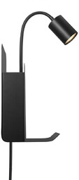 Nordlux Regulowana lampa ścienna Roomi 2112551003 metalowa czarna
