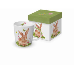 Wielkanocny kubek (350 ml) Zajączek z motylami