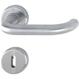 Baden - Klamki z okrągłym szyldem, srebrna