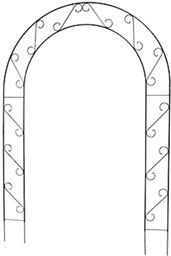 Pergola ogrodowa na kwiaty 240 cm, czarna