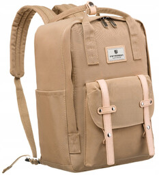Plecak damski Peterson PTN 79905 beżowy