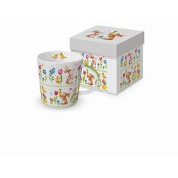 Wielkanocny kubek (350 ml) Zajączki i Kurczaczki