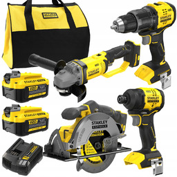 Zestaw 4 elektronarzędzi akumulatorowych 18V Stanley Fatmax V20