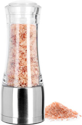 Młynek ręczny do pieprzu i soli 17cm, srebrny