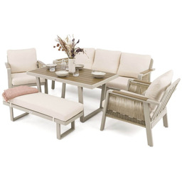 Zestaw mebli ogrodowych z aluminium PROVENCE Beż +