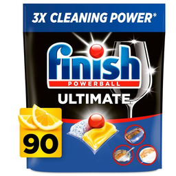 Finish, Powerball Ultimate, Lemon, kapsułki do zmywarki, 90
