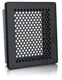Kratka kominkowa KRVT 325x170 mm z siatką czarna