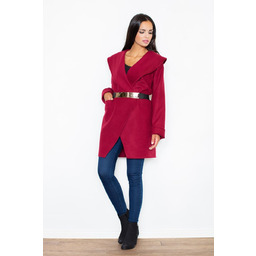 FIGL PŁASZCZ M407 czerwony S