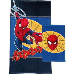 Spiderman Marvel, Ręczniki do kąpieli z gąbką, Zestaw