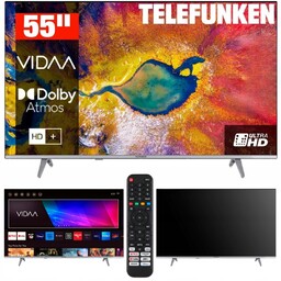 Telewizor Smart Tv Led 55" Telefunken D55U875M8CW DVBT2