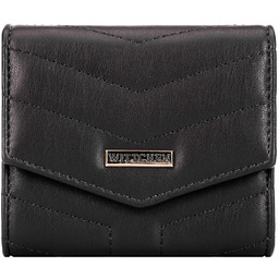 Damski portfel z ekoskóry mały czarny