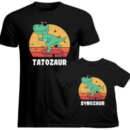 Komplet dla taty i syna - Tatozaur /