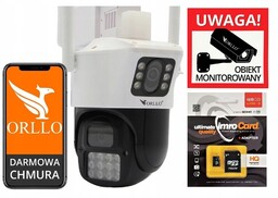 Kamera Orllo Z19 Dual WiFi Zew 2x FullHD+KARTA
