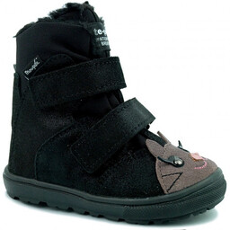 MRUGAŁA MALI KITTY BLACK 7151-2-98 kozaki trzewiki zimowe