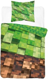 Pościel bawełniana z nadrukiem minecraft POT-118