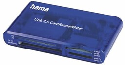 HAMA Czytnik kart 35w1 USB 2.0 Niebieski