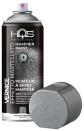 HQS Lakier Spray efekt młotkowy srebrny 400 ml